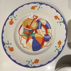 Tiffany's Seashore Ceramic Baby Gift Set- bowl, plate, mug